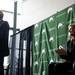 Heather Lyke listens to Walter Kraft speak at the press conference on Monday, July 1. Daniel Brenner I AnnArbor.com